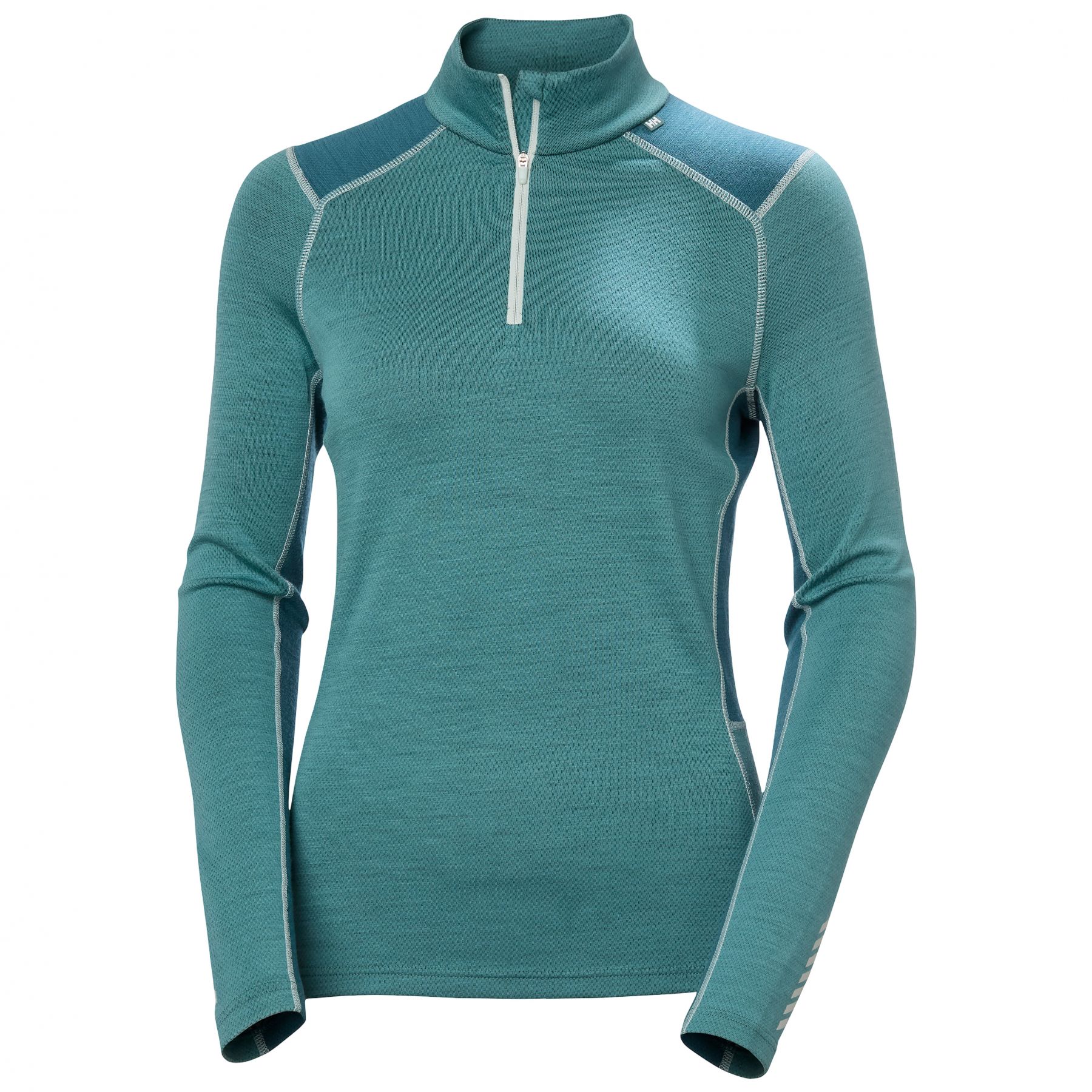Helly Hansen Lifa Merino středně teplá 1/2 Zip, dámská, zelená