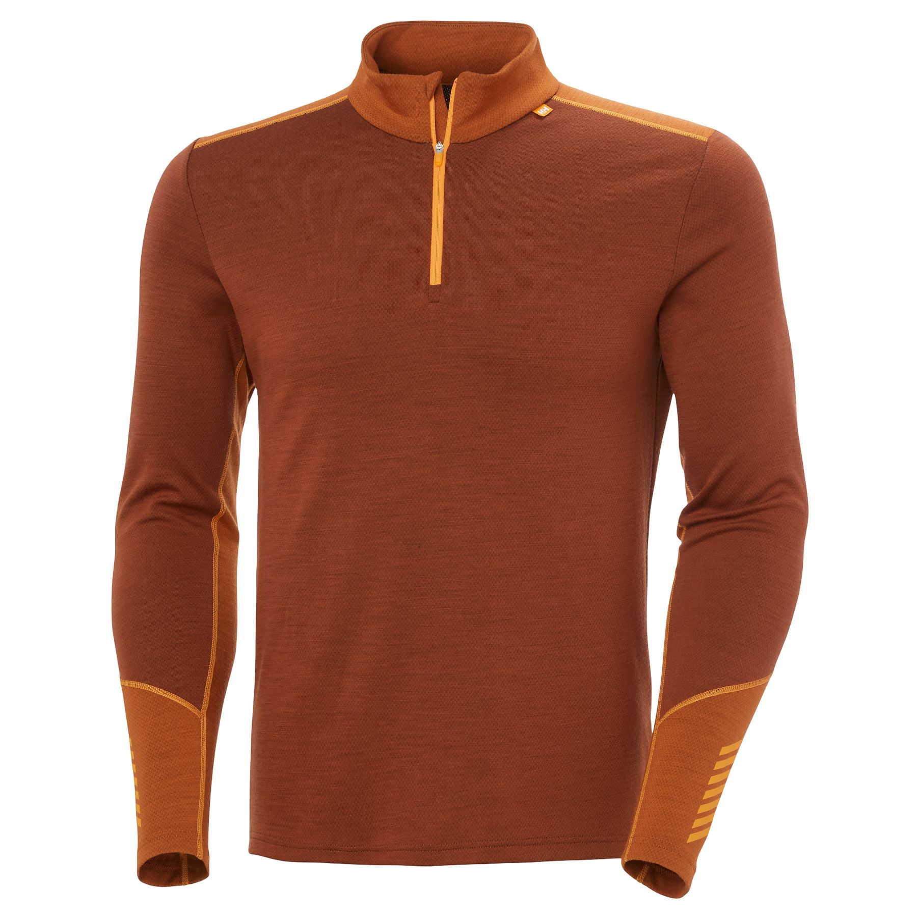 Helly Hansen Lifa Merino středně teplé poloviční zip, pánské, hnědá